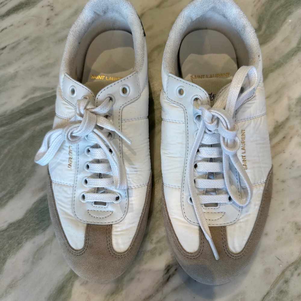 Brand new Saint Laurent white leather Sneakers